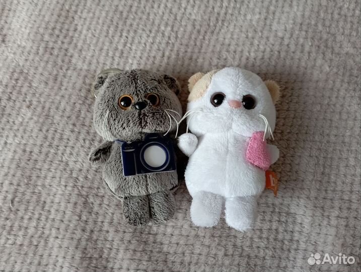 Мягкие игрушки, кот Басик, Пикачу, мама длинные но