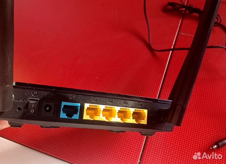 Wi-Fi роутер asus RT-AC1200 V2, AC1200, черный