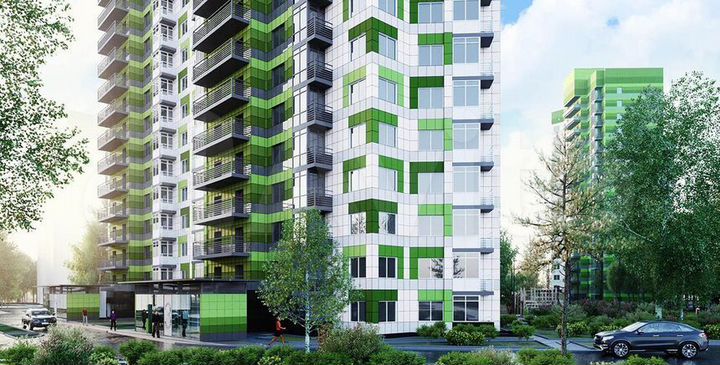 2-к. квартира, 52,4 м², 2/17 эт.