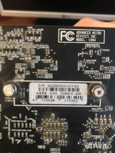 Видеокарта Radeon rx550 2gb Red Dragon