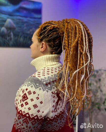 Натуральные дреды / Безопасные дреды / Афрокосы