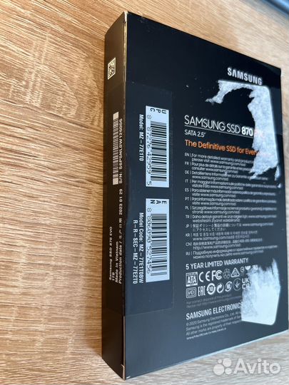 SSD Samsung 870 EVO 1TB новый