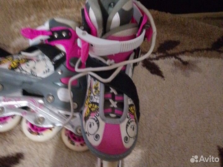 Роликовые коньки детские раздвижные
