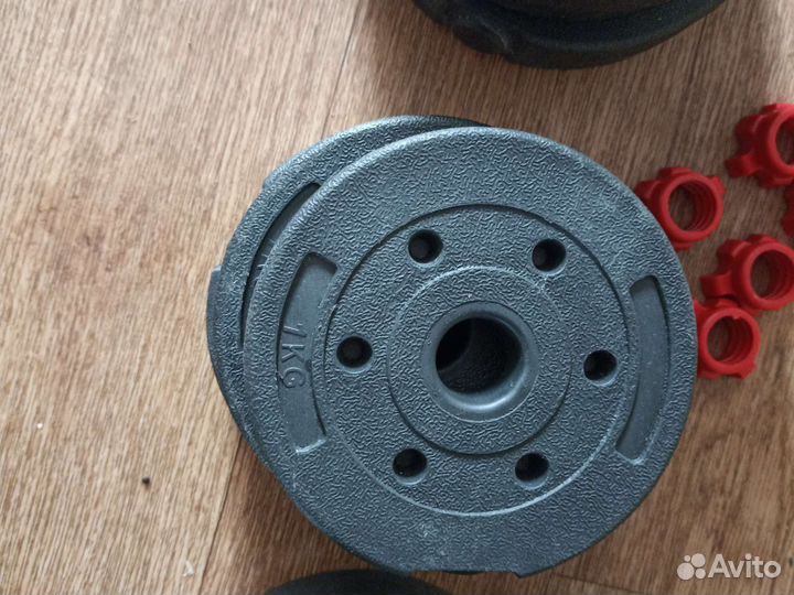 Гантели-штанга разборные 18кг