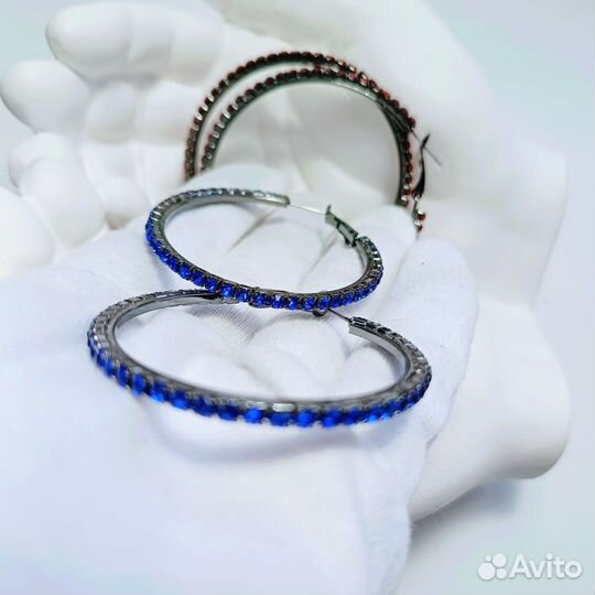 Серьги кольца