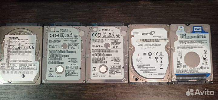 Жёсткие диски SATA 2.5'' для ноутбука