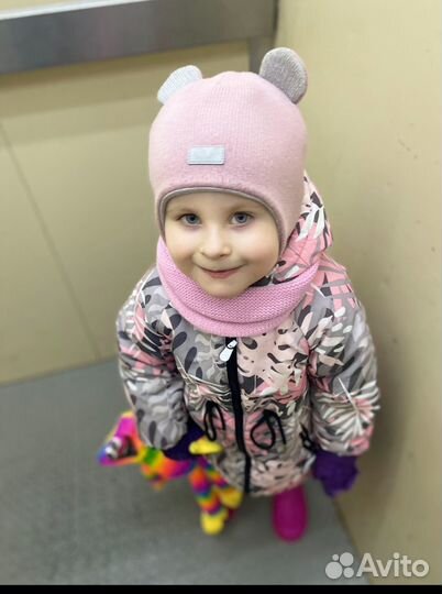 Шапка демисезонная для девочки 50-52см