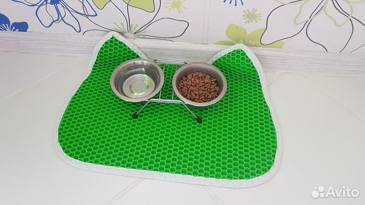 Коврик под миску / Коврик для животных EVA (эва)