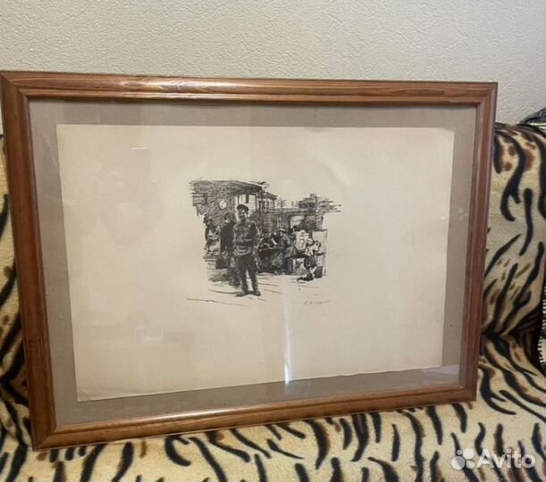 Старинная гравюра Верейский Г