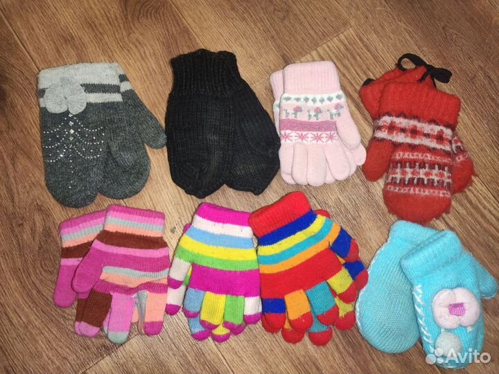 Варежки перчатки детские для девочки