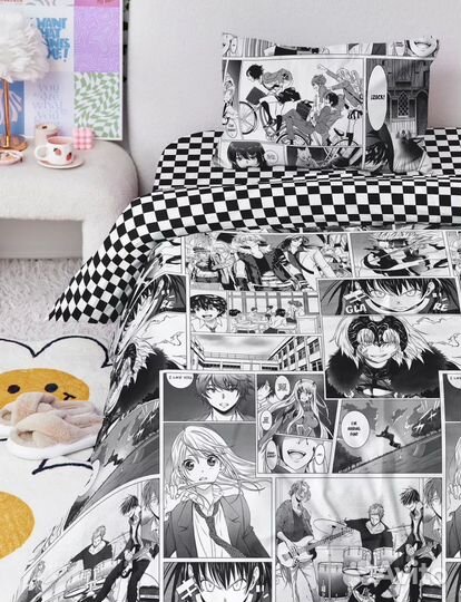 Постельное бельё аниме 1.5 бу