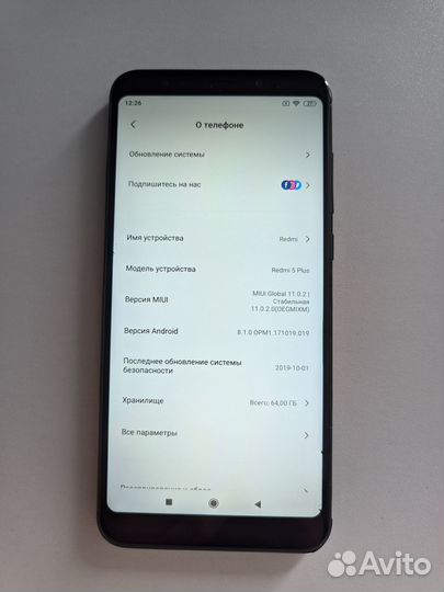 Xiaomi Redmi 5 Plus (4/64 гб)