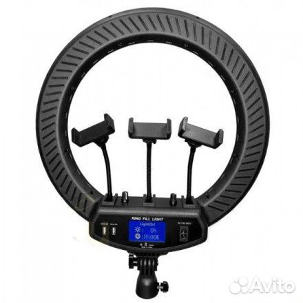 Кольцевая селфи лампа M18S с 3-мя держателями для