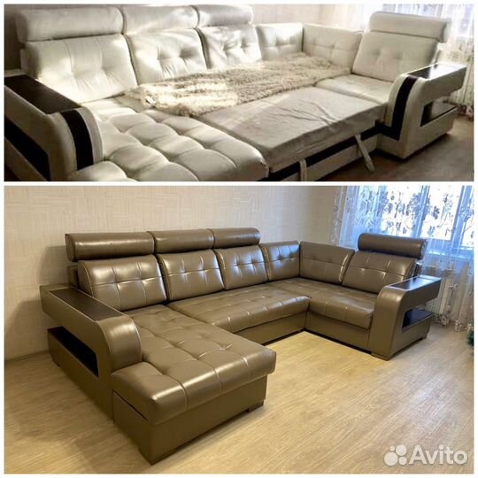 Перетяжка диванов и кроватей / Реставрация мебели