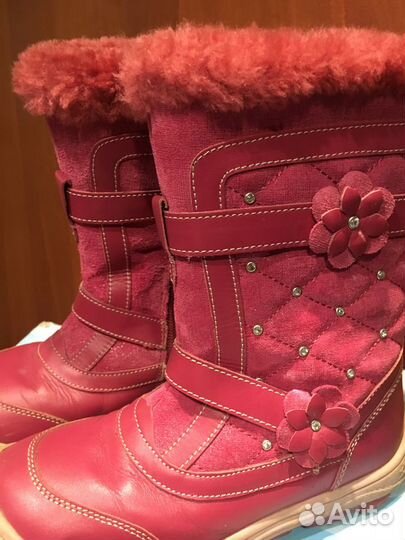 Сапоги Kapika 31 р зимние кожаные для девочки