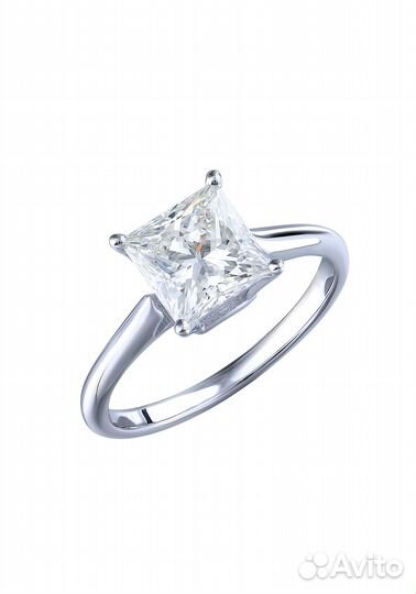 Кольцо Albedo 2,05 ct J/VS1 Princess Diamond White