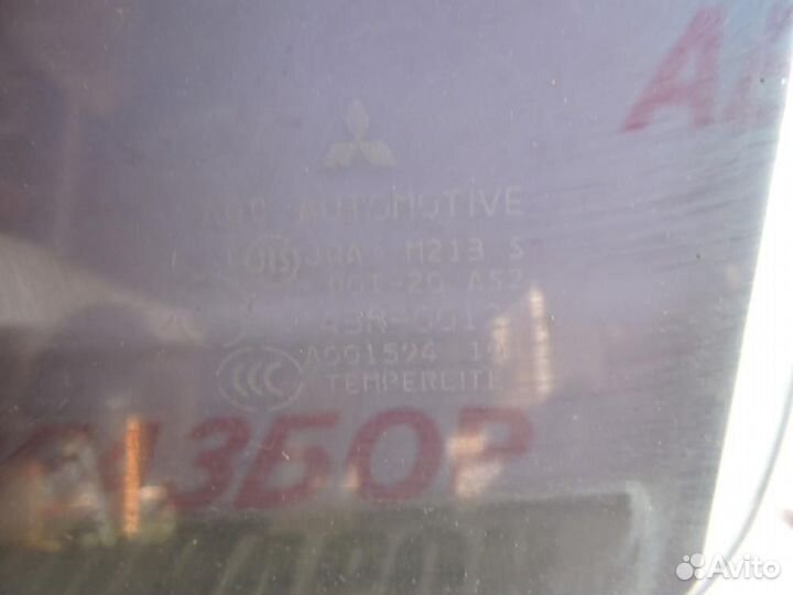 Стекло двери задней левой для Mitsubishi Outlander