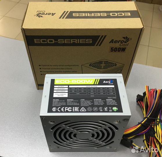 Блок питания 500W Aerocool ATX v2.3 Haswel