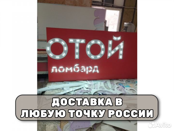 Изготовление вывесок / Объемные световые буквы / Р