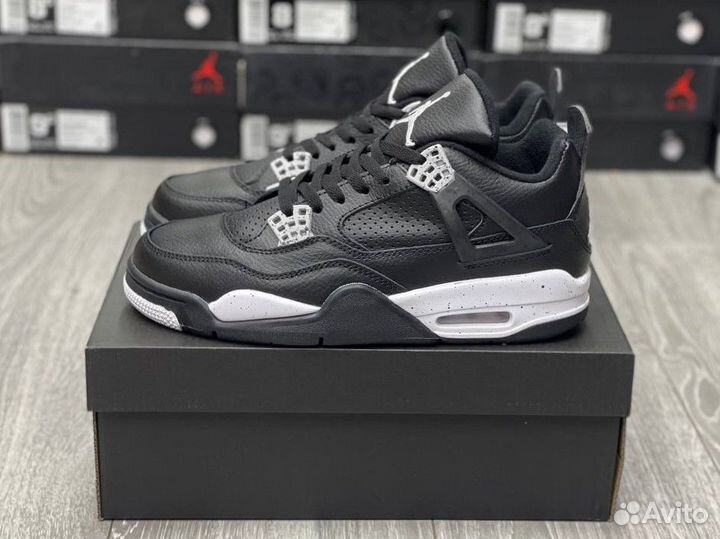 Кроссовки Air Jordan 4 Black Oreo (41-45)