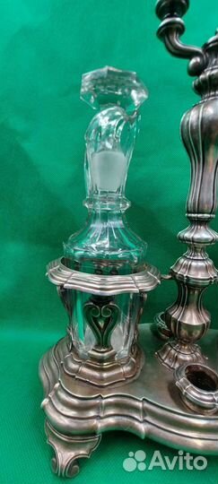 Большой антикварный круэт для соусов.франция