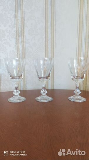 Хрустальные рюмки на ножке СССР