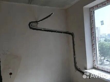 Установка и монтаж кондиционеров закладка трассы