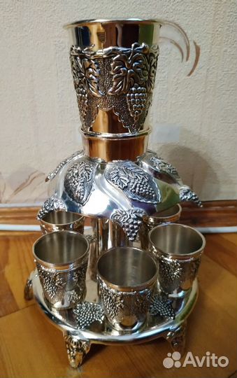 Набор для спиртных напитков стальной на 6 персон