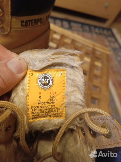 Ботинки женские зимние 39 caterpillar