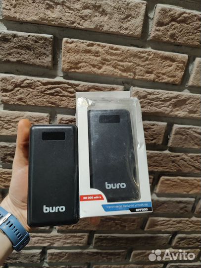 Пауэрбэнк Buro BPF30D (30000мAч,3A qcpd 22.5W)