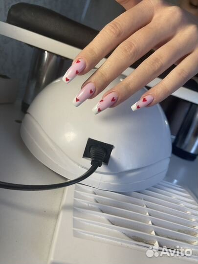 Наращивание ногтей, шеллак