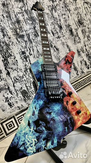 Ibanez Explorer flame & ice Dimarzio set (новая)
