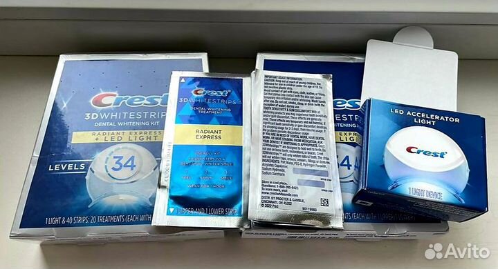 Полоски для отбеливания зубов Crest 34 Level (NEW)
