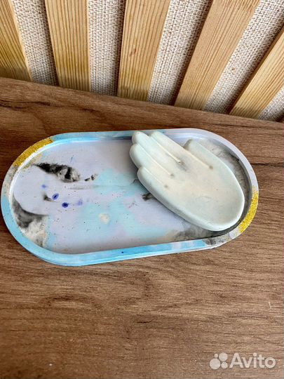 Гипс ваза свеча гипсовые изделия поднос подарок