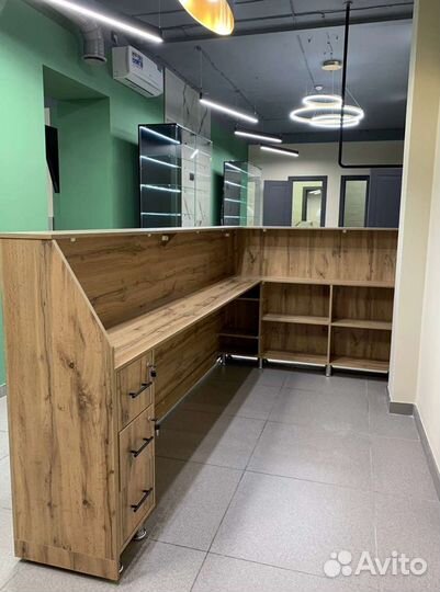 Ресепшен, полки, стеллаж, стойка