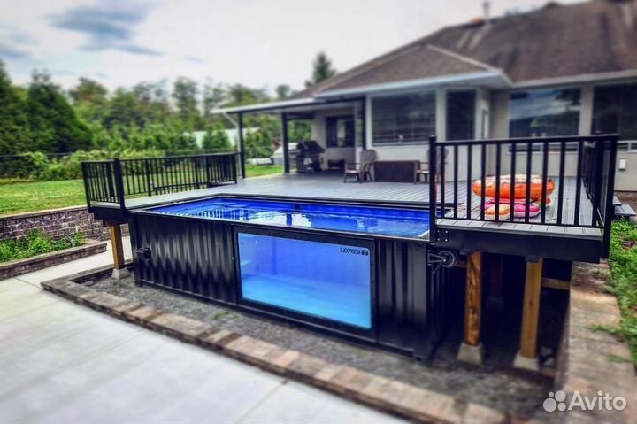 Бассейн в контейнере