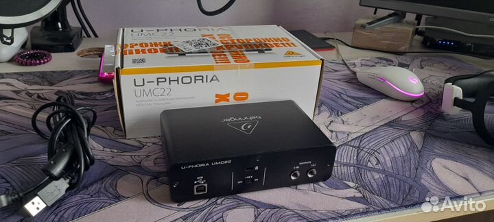 Аудиокарта behringer umc22