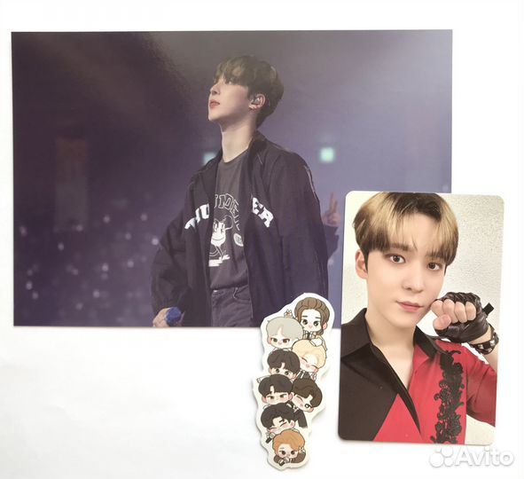 Ateez Юнхо карта и открытка