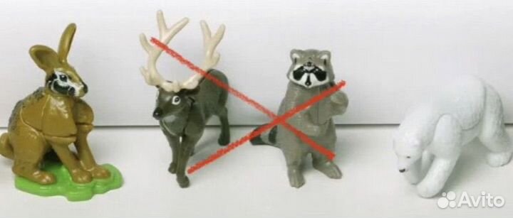 Киндер натунс бобер, белка и медведь