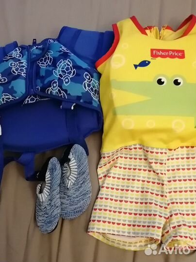 Жилет для плавания, тапочки