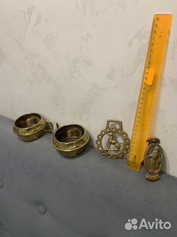 Посуда и предметы из латуни. Накладки