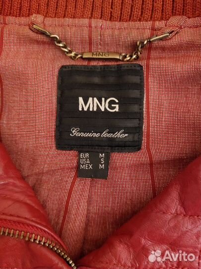 Куртка кожаная натуральная женская Mango M(46-48)