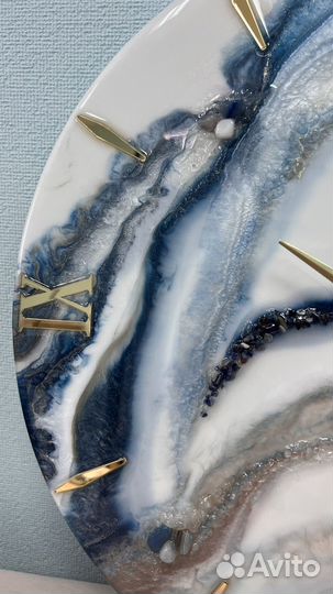 Часы настенные 40см ручной работы