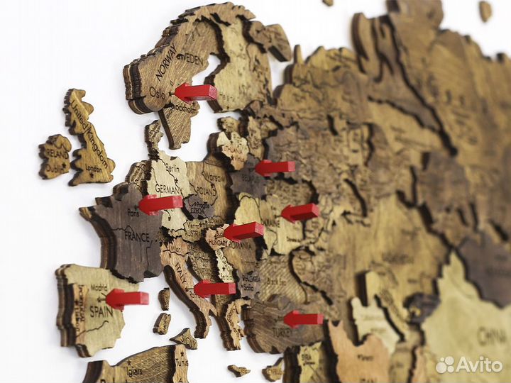 Настенная карта мира