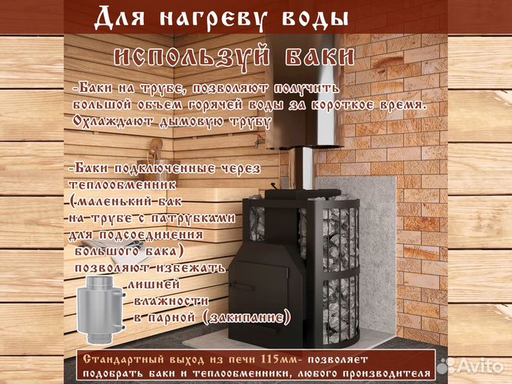 Печи для бани Пармастер (Арт 804) Для Русской бани