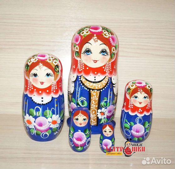 Матрешка 18см 4вида