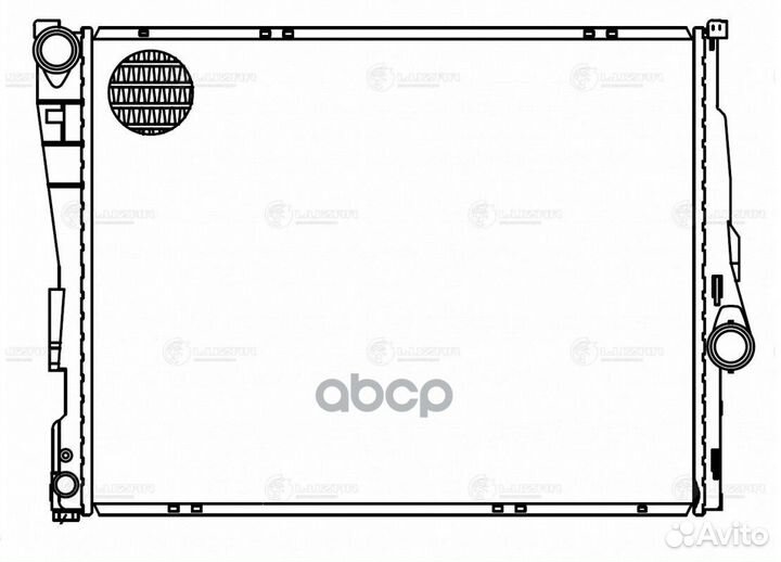 Радиатор охл. для а/м BMW 3 (E46) (98) М/А (LRc