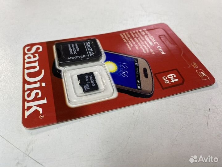 Карта памяти SanDisk Карта microSD 64 гб