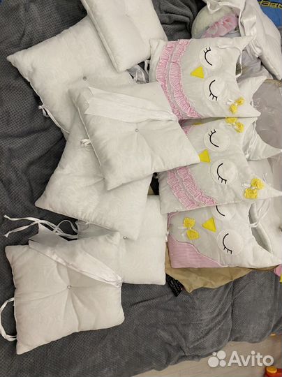 Комплект в кроватку с балдахином