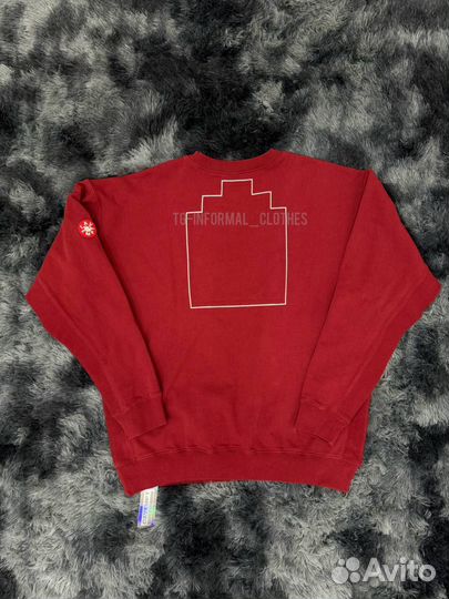 Свитшот Cavempt красный погружной оверсайз